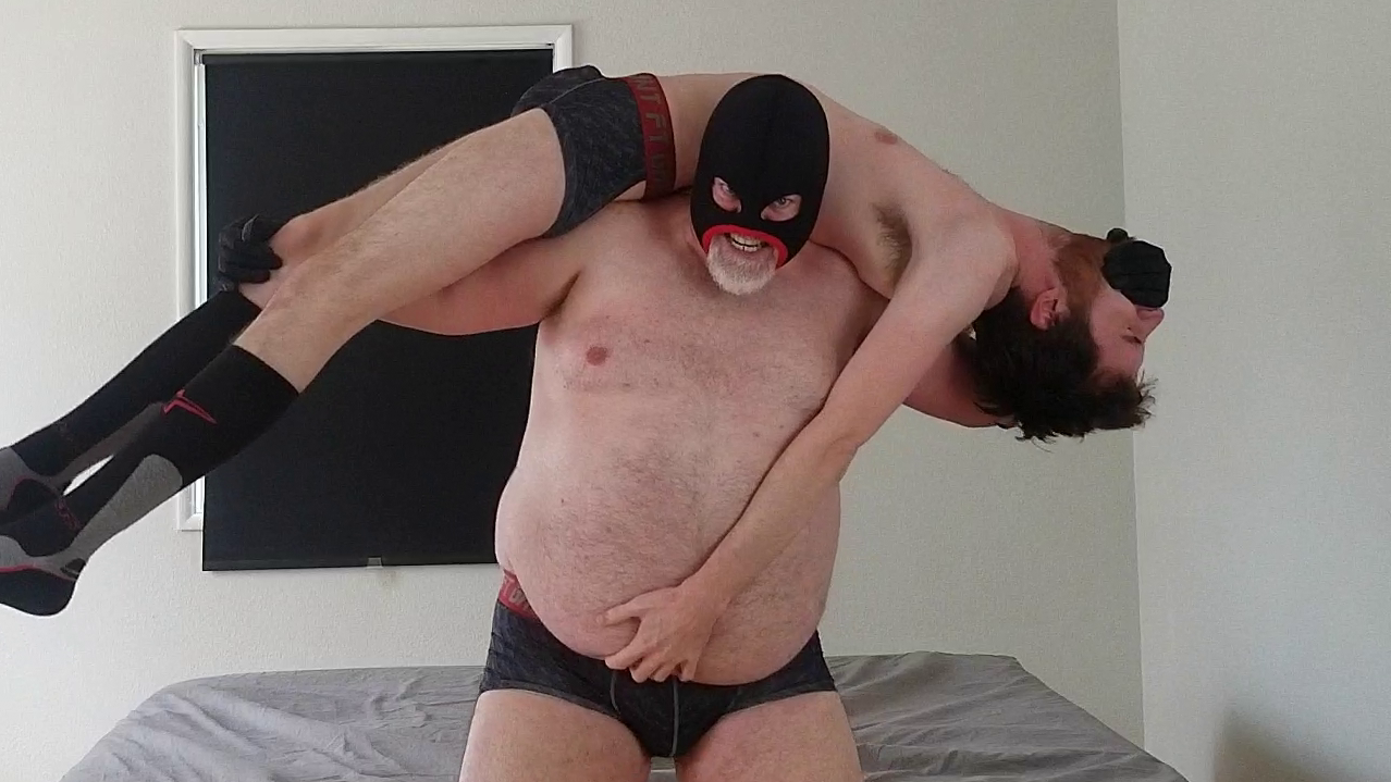 He's Done - BIG Officer Bear - Bearhugs, Choking, Squashing, Wrestling